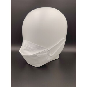 Premium FFP2 Masken - Fish-Form 3D  - wei&szlig;