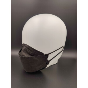 Premium FFP2 Masken - Fish-Form 3D  - schwarz