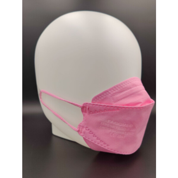 Premium FFP2 Masken - Fish-Form 3D  - rosa