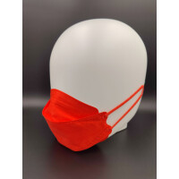 Premium FFP2 Masken - Fish-Form 3D  - rot