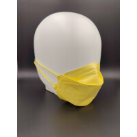 Premium FFP2 Masken - Fish-Form 3D  - gelb
