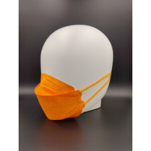 Premium FFP2 Masken - Fish-Form 3D  - orange