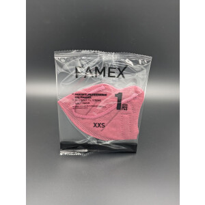 FAMEX Premium Kinder FFP2 Masken - XXS  - weinrot
