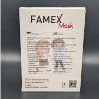 FAMEX Premium Kinder FFP2 Masken - XXS  - Herzen