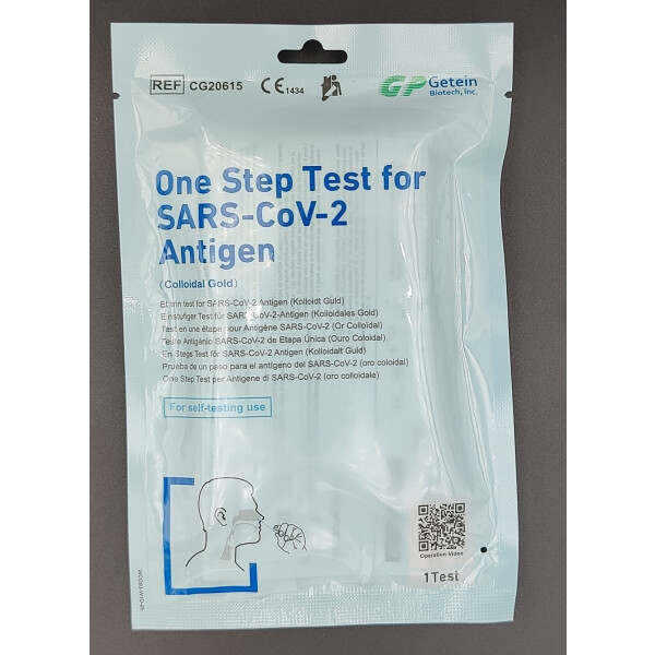 Getein Antigen-Selbsttest - 1er - One Step Test for SARS-CoV-2 Antigen