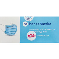 hansemaske Kids - rosa - 50er Pack - Made in Germany
